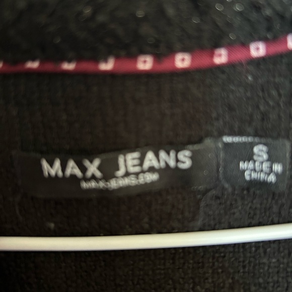 Max Jeans Women’s Stretchy, Black, Zip Sequin Top Sz S - Picture 4 of 6